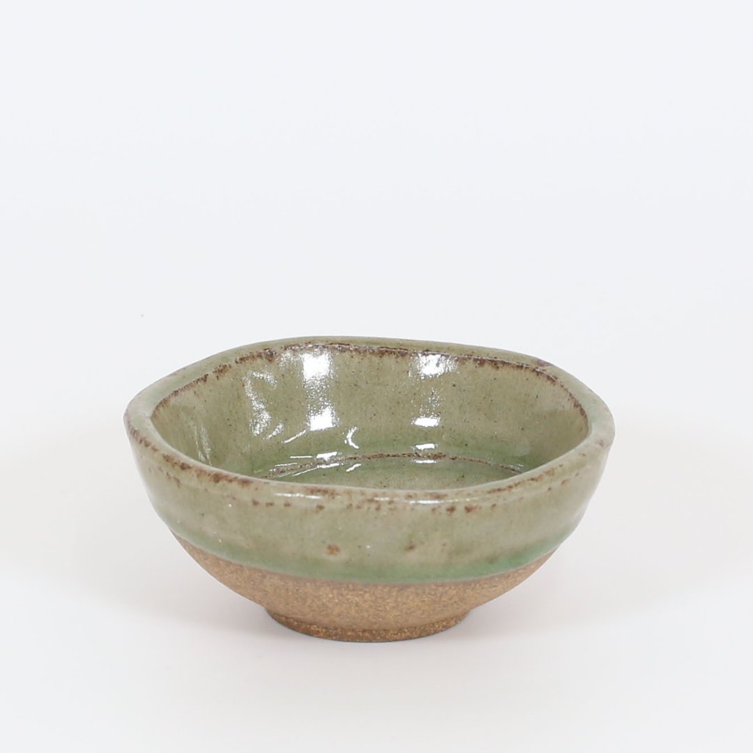 丼・鉢 小付灰釉グリーン貫入 グリーン 9cmの画像