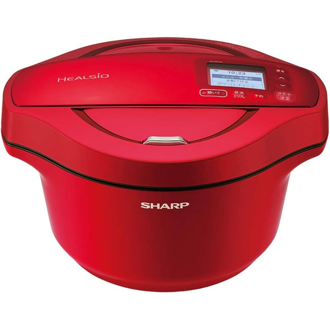 シャープ/SHARP ヘルシオホットクック レッド系 2.4Lタイプ KN-HW24E-R